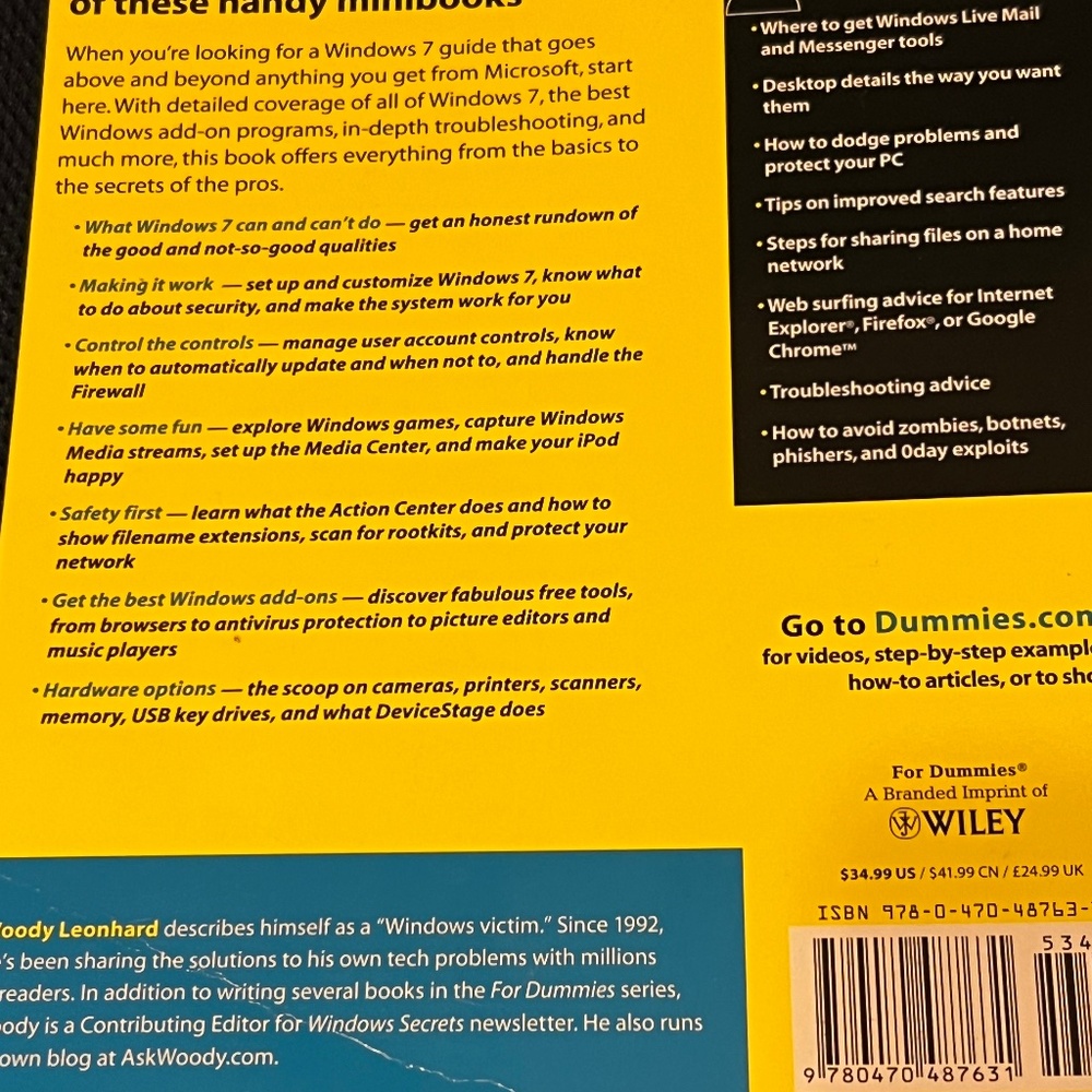 Book - Windows 7 All in One - for Dummies - Picture 3 of 4